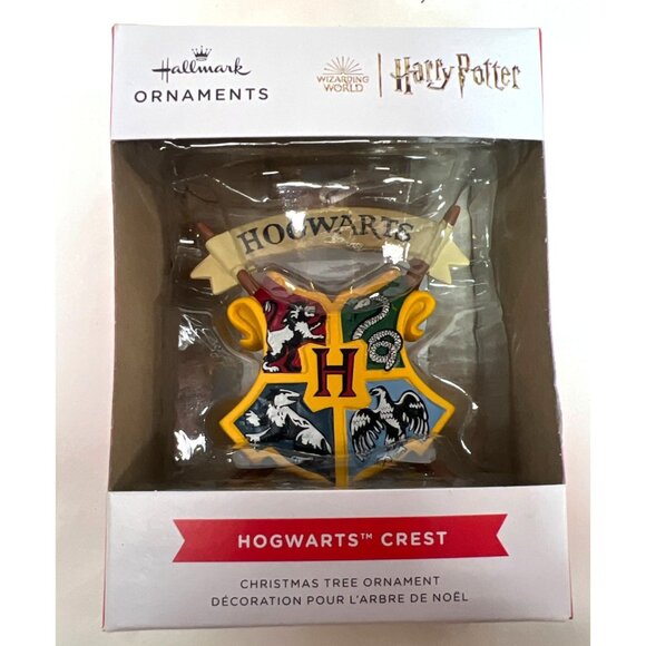 Hallmark Harry Potter Hogwarts Crest Christmas Tree Ornament - Picture 1 of 2